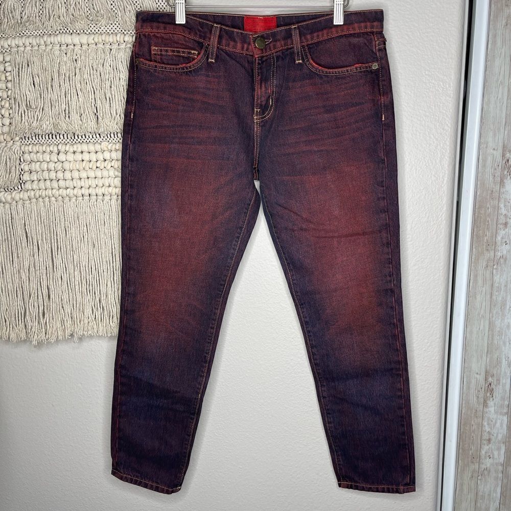 Current/Elliot the easy stiletto Merced red died jeans
